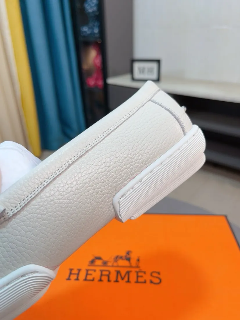 Men's shoes 💰458🌹🌹Niuli "HERMES" Hermès business leather shoes, original factory configuration, original imported cowhide upper + luxury hardware logo + fully imported original customized cowhide lining, sole: rubber wear-resistant outsole, difficult craftsmanship, original factory follow-up goods, 🔍🔍high quality code number: 38-44 45 can be customized